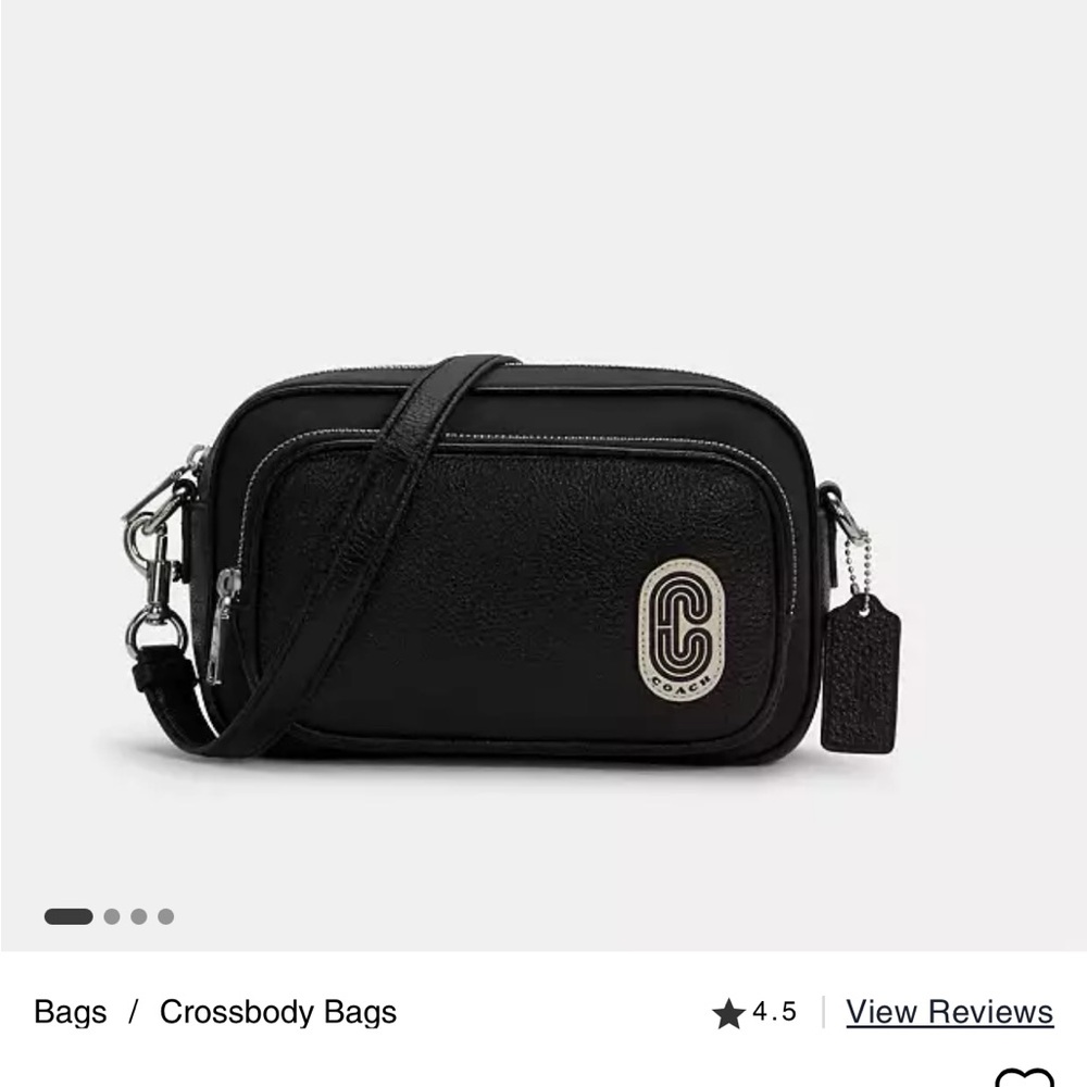 Coach Black Leather Crossbody Bag